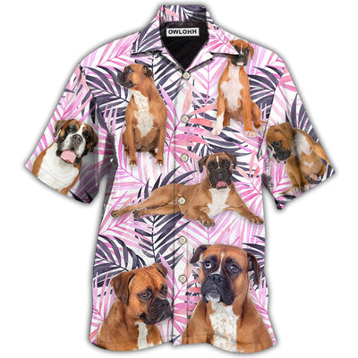 Hawaiian Shirt / Adults / S Boxer Tropical Leaf Style - Hawaiian Shirt - Owls Matrix LTD