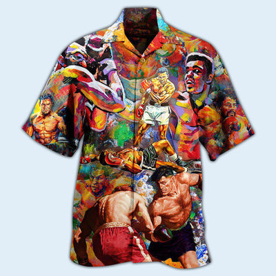 Boxing Is My Therapy Mix Color - Hawaiian Shirt - Owls Matrix LTD