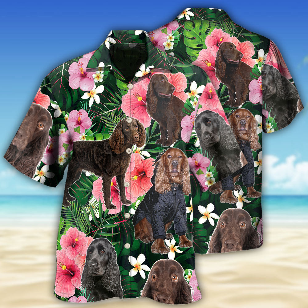 Boykin Spaniel Dog Tropical Lover - Hawaiian Shirt - Owls Matrix LTD