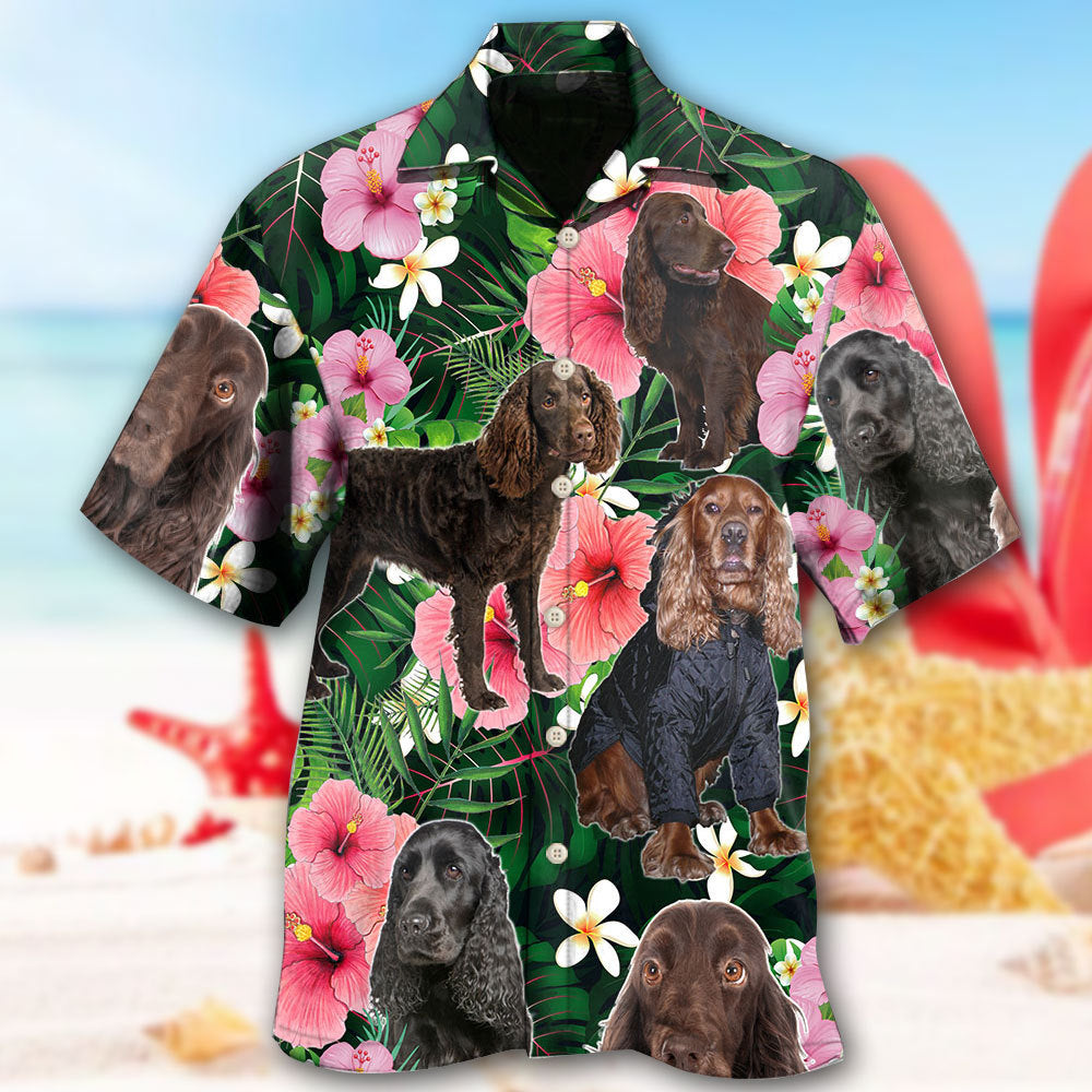 Boykin Spaniel Dog Tropical Lover - Hawaiian Shirt - Owls Matrix LTD