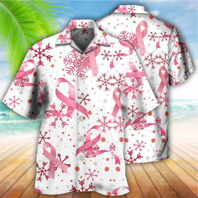 Breast Cancer Pink Ribbon Merry Christmas - Hawaiian Shirt - Owls Matrix LTD