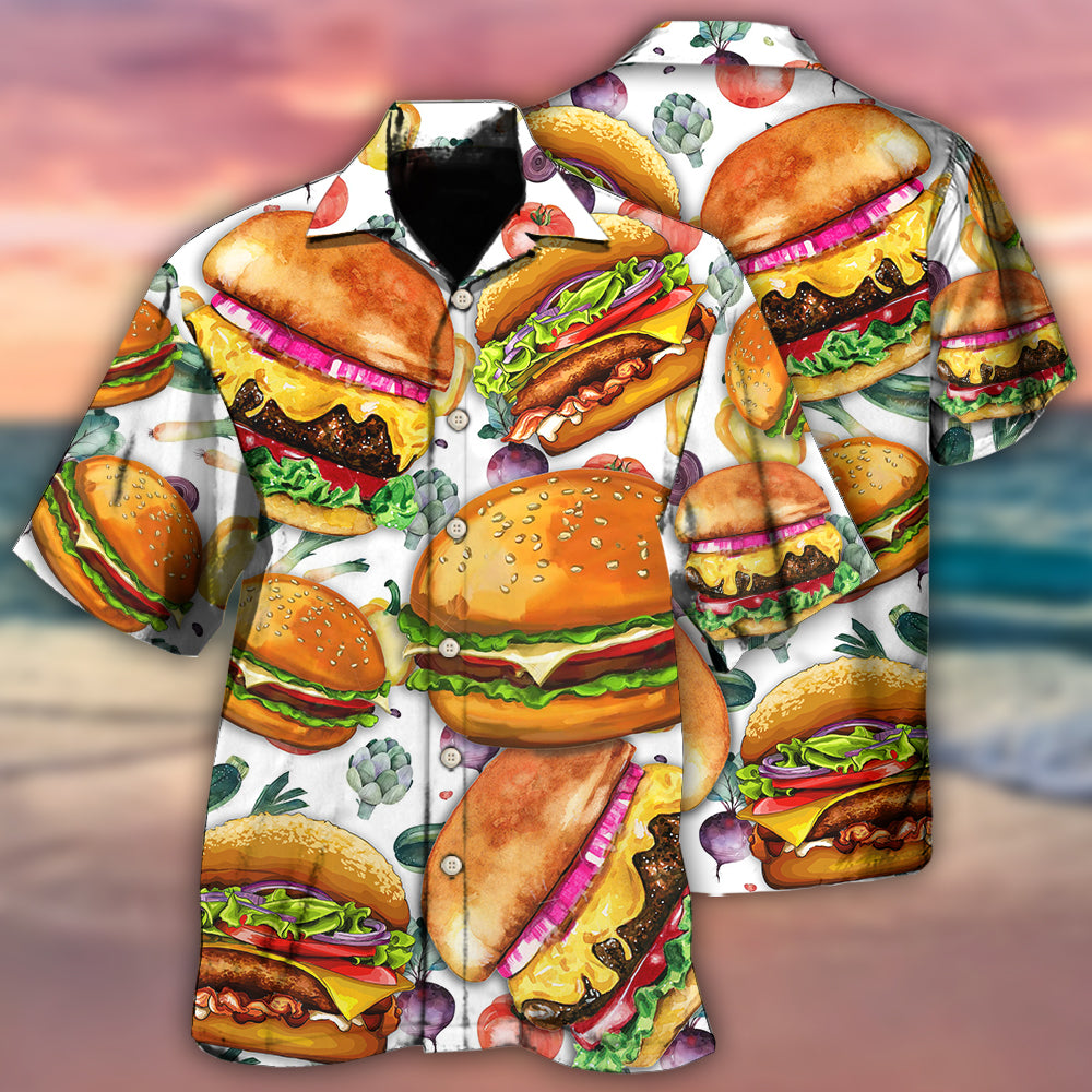 Food Big Burger Life Is Better With Burger - Hawaiian Shirt - Owls Matrix LTD