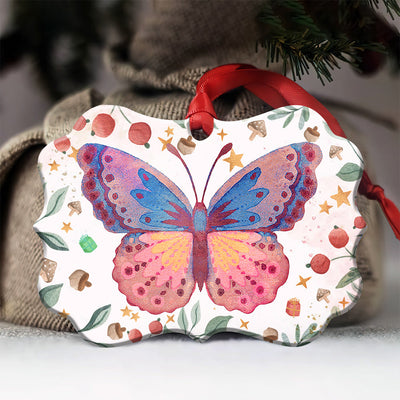 Butterfly Best Sister Ever - Horizontal Ornament - Owls Matrix LTD