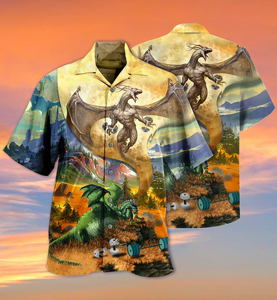 Dragon Gymer Love Life So Cool - Hawaiian Shirt - Owls Matrix LTD