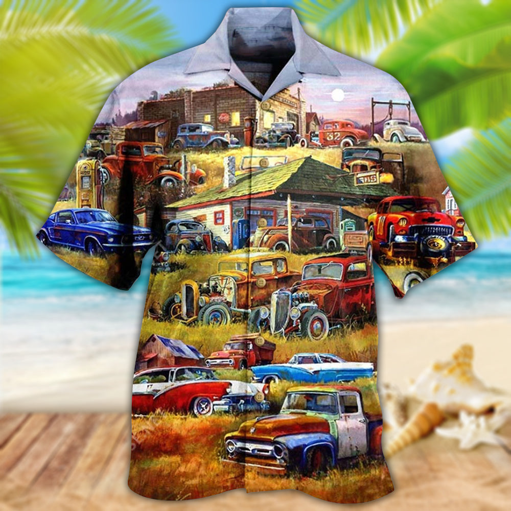 Car Being With The Classic Is A Bless Car - Hawaiian Shirt - Owls Matrix LTD