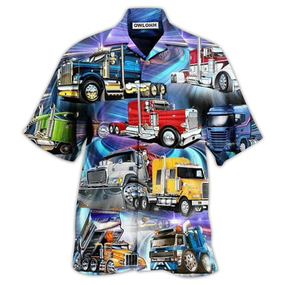 Hawaiian Shirt / Adults / S Truck Life Purple Style - Hawaiian Shirt - Owls Matrix LTD