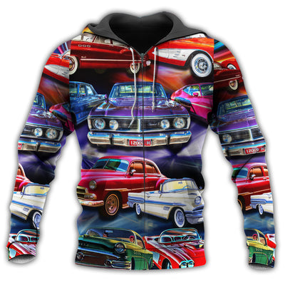 Zip Hoodie / S Car Colorful Amazing Style - Hoodie - Owls Matrix LTD