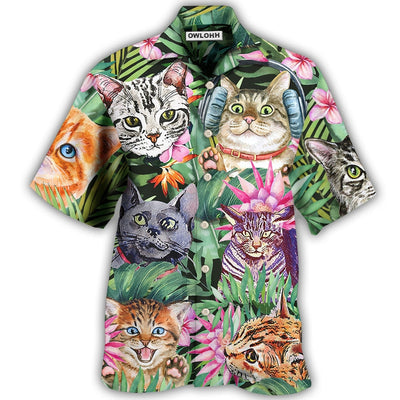 Hawaiian Shirt / Adults / S Cat Is My Life Funny - Hawaiian Shirt - Owls Matrix LTD