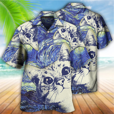 Cat Love Life Cute - Hawaiian Shirt - Owls Matrix LTD