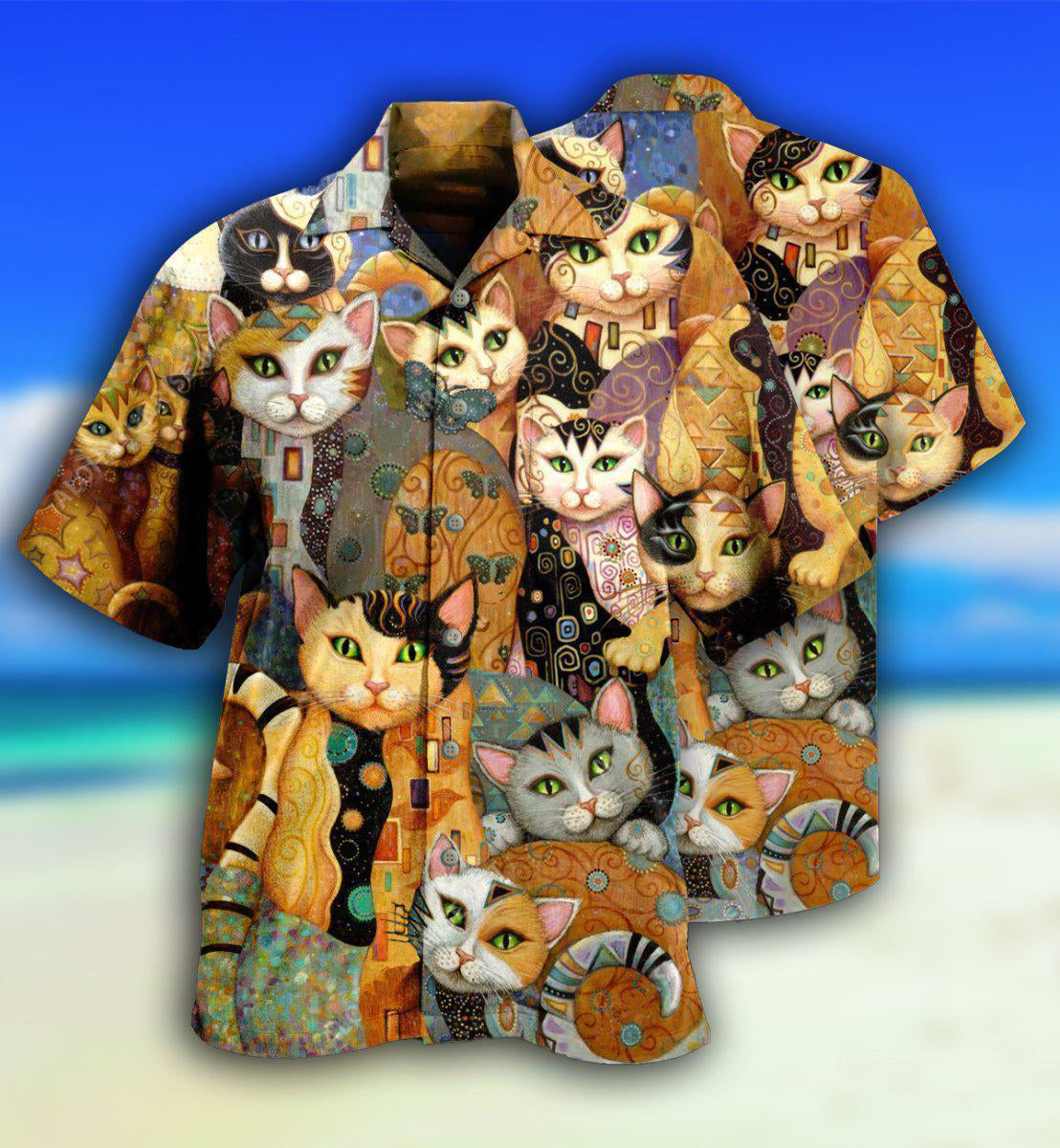 Cat Need You And Love - Hawaiian Shirt - Owls Matrix LTD
