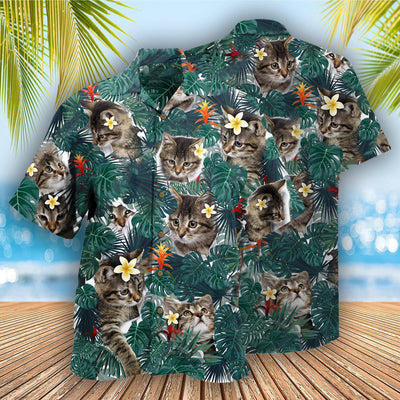 Cat Powered By Cat Sand Hawaii - Hawaiian Shirt - Owls Matrix LTD