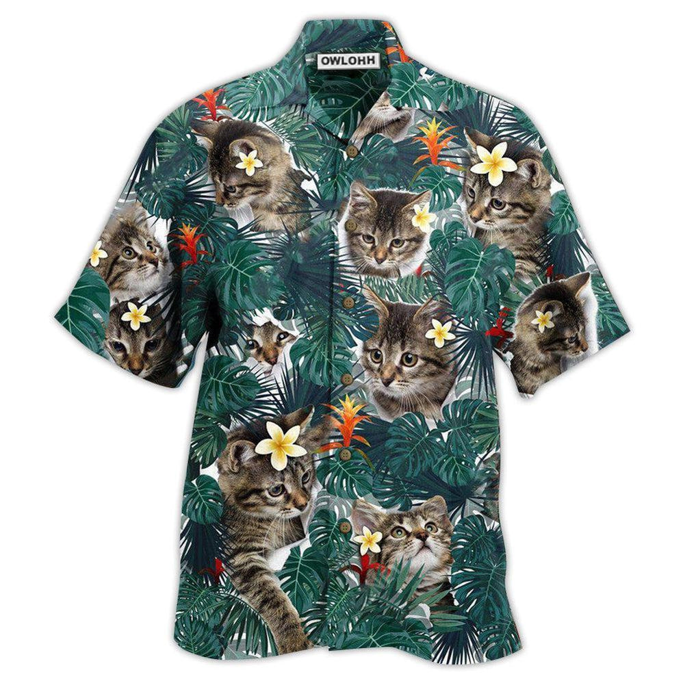 Hawaiian Shirt / Adults / S Cat Powered By Cat Sand Hawaii - Hawaiian Shirt - Owls Matrix LTD
