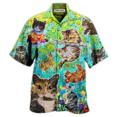 Hawaiian Shirt / Adults / S Cat Stay Fluffy Everything Gonna Be Alright - Hawaiian Shirt - Owls Matrix LTD