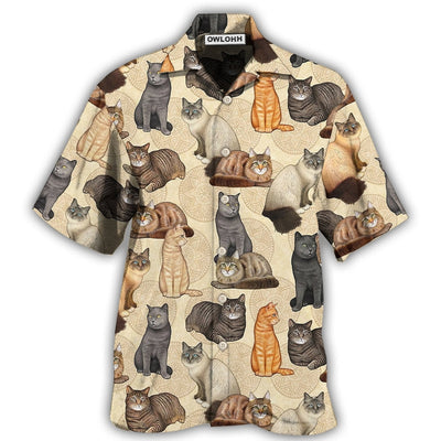 Hawaiian Shirt / Adults / S Cat Make Me Happy - Hawaiian Shirt - Owls Matrix LTD