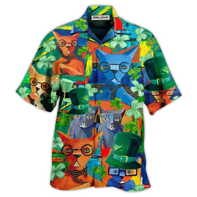 Hawaiian Shirt / Adults / S Cat Have A Purrfect Saint Patricks Day - Hawaiian Shirt - Owls Matrix LTD