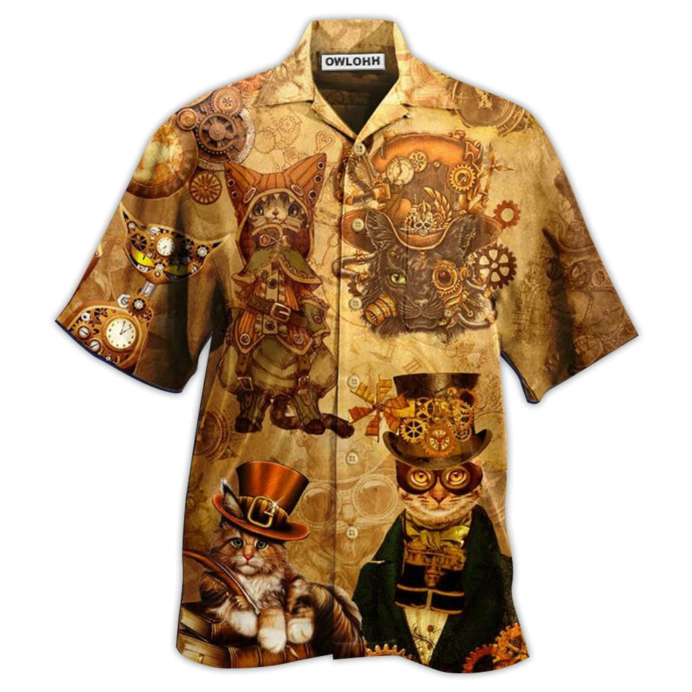 Hawaiian Shirt / Adults / S Cat Luxury Style - Hawaiian Shirt - Owls Matrix LTD