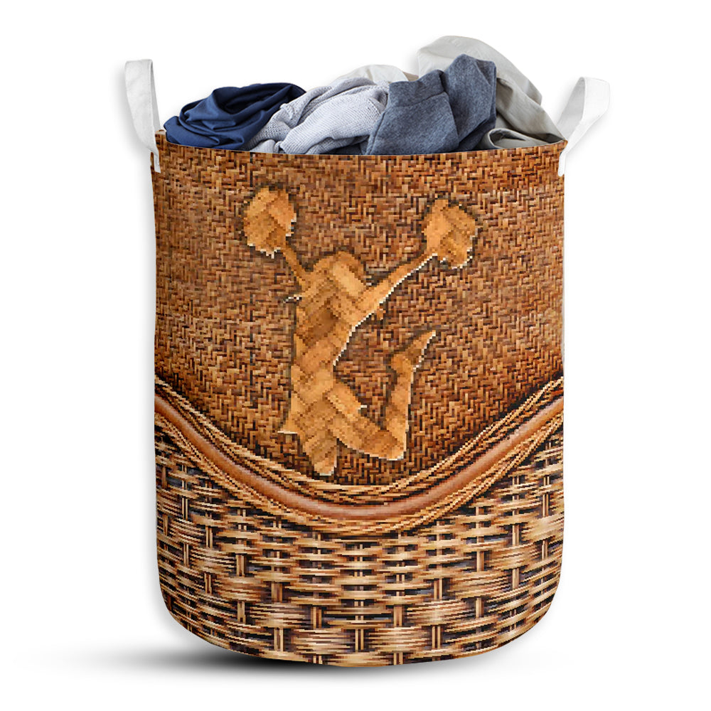S: 17.72”x13.78” (45x35 cm) Cheerleading Rattan Teaxture - Laundry Basket - Owls Matrix LTD