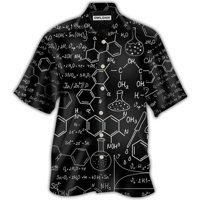 Hawaiian Shirt / Adults / S Chemistry Black Color Style - Hawaiian Shirt - Owls Matrix LTD