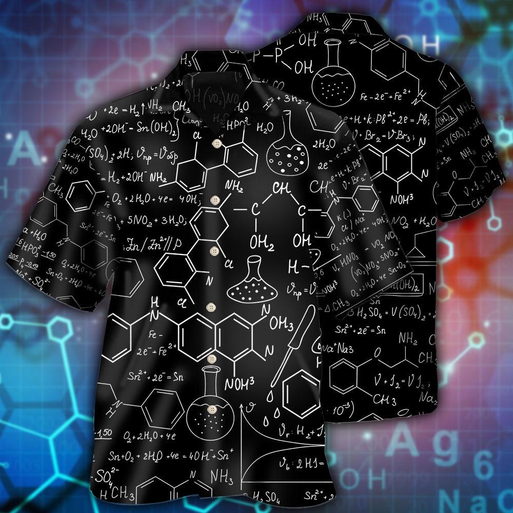 Chemistry Black Color Style - Hawaiian Shirt - Owls Matrix LTD