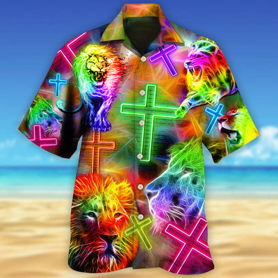 Lion Of God Style - Hawaiian Shirt - Owls Matrix LTD