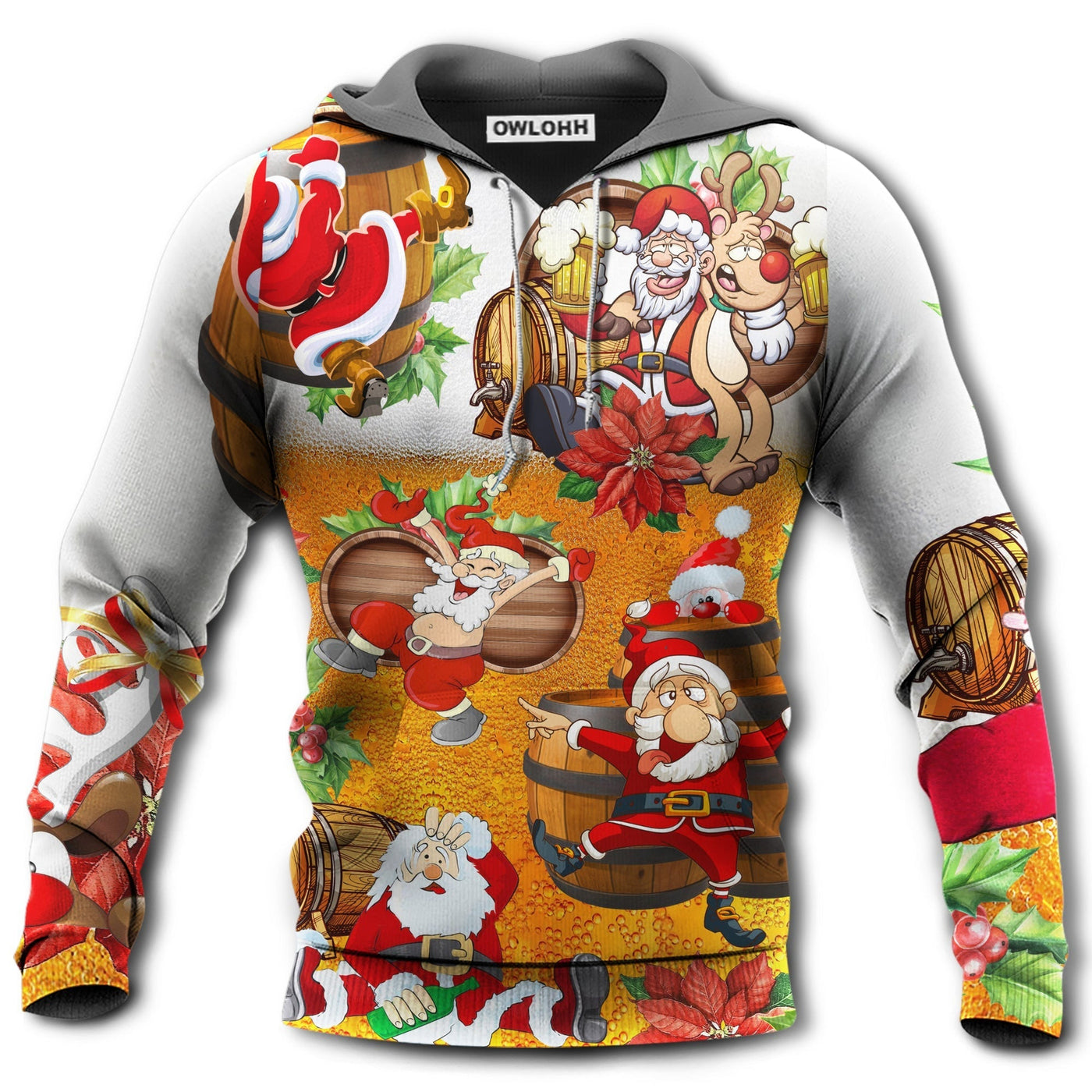 Unisex Hoodie / S Christmas Dear Santa Heres Your Beer - Hoodie - Owls Matrix LTD