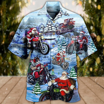 Christmas Driving With Santa Claus Merry Christmas - Hawaiian Shirt - Owls Matrix LTD
