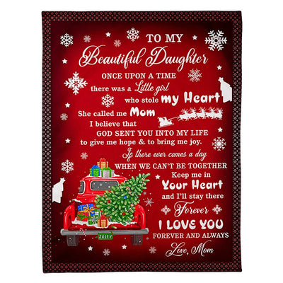 50" x 60" Christmas I Love You Lovely Gift For Daughter - Flannel Blanket - Owls Matrix LTD