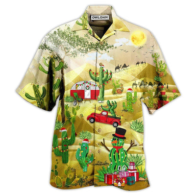 Hawaiian Shirt / Adults / S Cactus Christmas Life Is Better With A Cactus - Hawaiian Shirt - Owls Matrix LTD