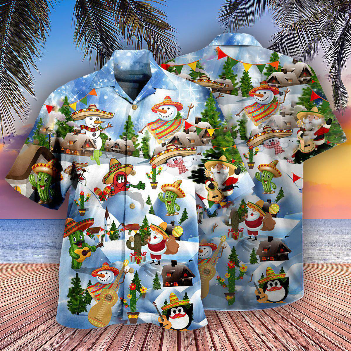 Christmas Mexican Say Merry Christmas - Hawaiian Shirt - Owls Matrix LTD