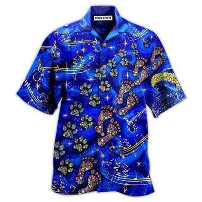 Hawaiian Shirt / Adults / S Christmas Never Walk Alone In Blue - Hawaiian Shirt - Owls Matrix LTD