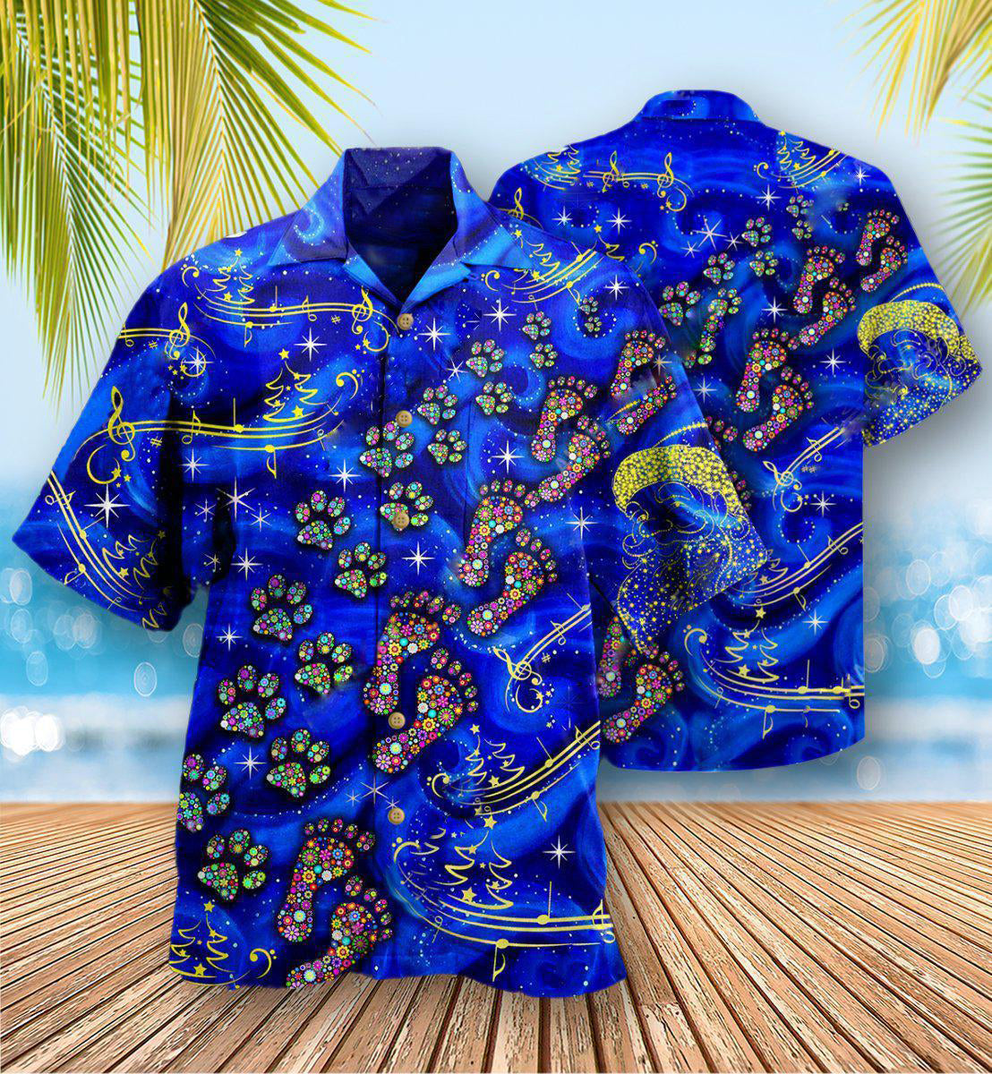 Christmas Never Walk Alone In Blue - Hawaiian Shirt - Owls Matrix LTD