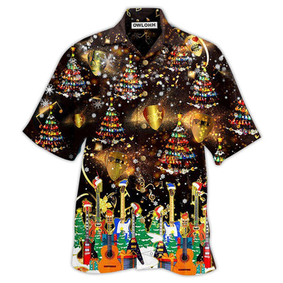 Hawaiian Shirt / Adults / S Christmas Yes I Speak Amazing Guitar - Hawaiian Shirt - Owls Matrix LTD