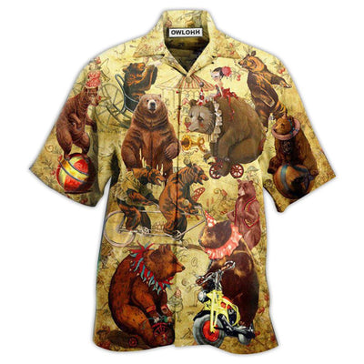 Hawaiian Shirt / Adults / S Circus Bears Amazing - Hawaiian Shirt - Owls Matrix LTD