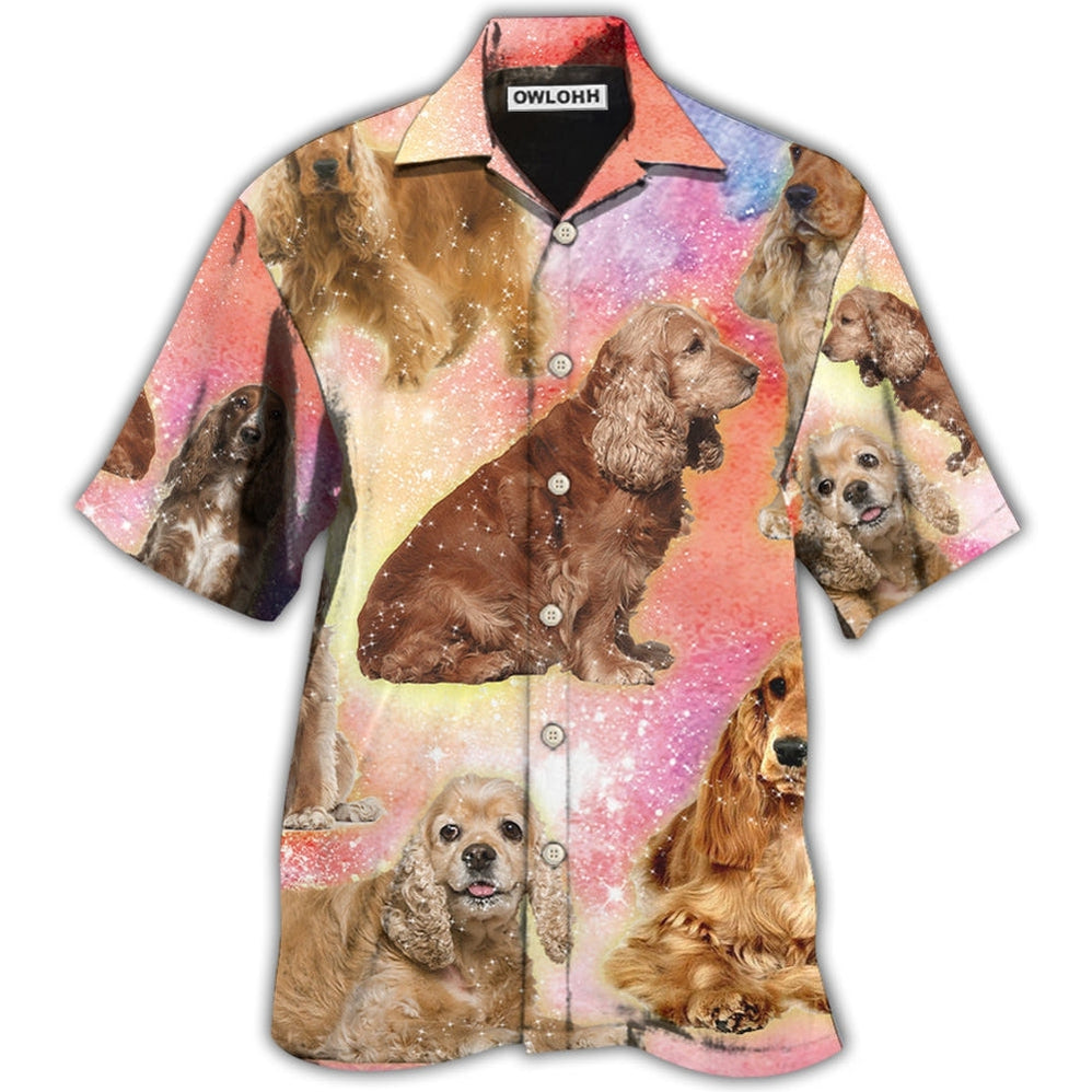 Hawaiian Shirt / Adults / S Cocker Spaniel Dog Blur Color Lovely Style - Hawaiian Shirt - Owls Matrix LTD