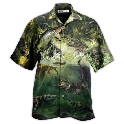 Hawaiian Shirt / Adults / S Crocodile Amazing Alligator - Hawaiian Shirt - Owls Matrix LTD