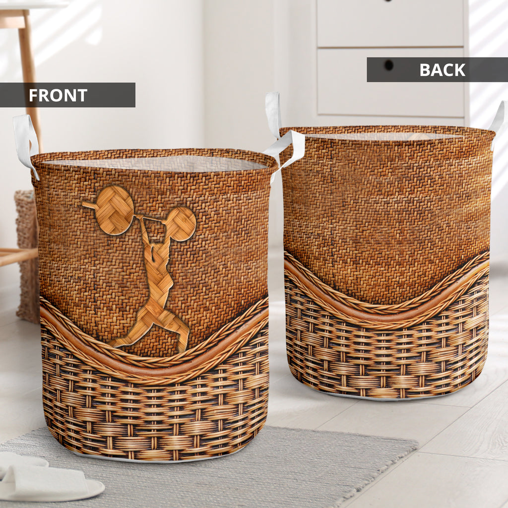 Crossfit Rattan Teaxture - Laundry Basket - Owls Matrix LTD