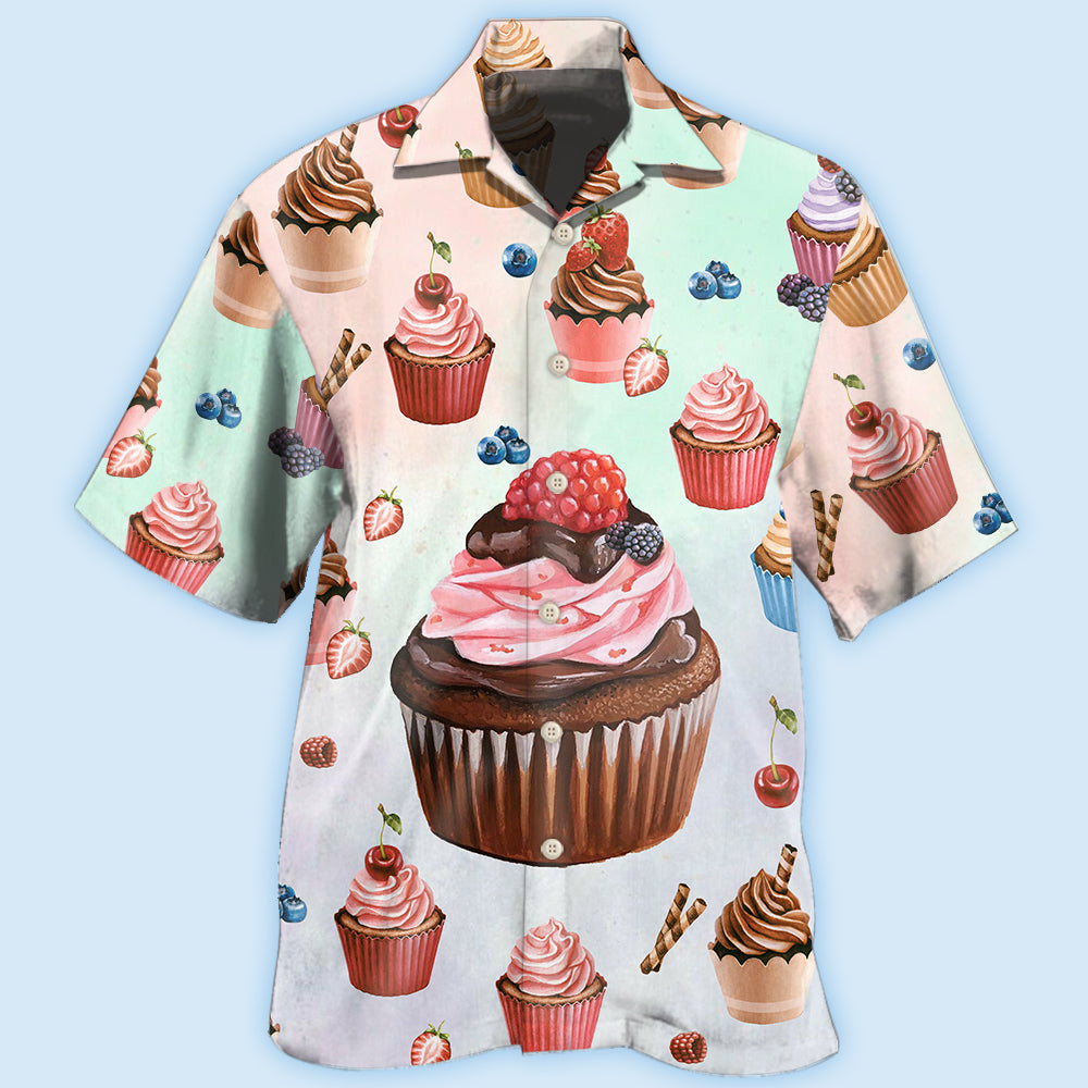 Baking Cupcake Lovely Style Food Life - Hawaiian Shirt - Owls Matrix LTD
