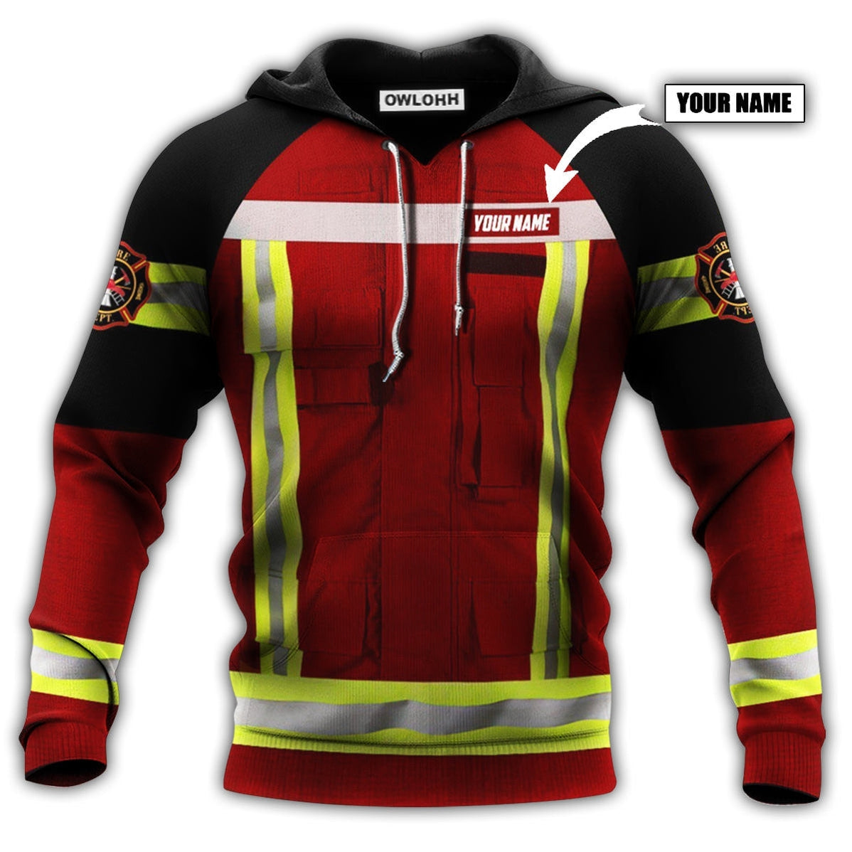 Unisex Hoodie / S Firefighter Hoodie For Men And Women Personalized - Hoodie - Owls Matrix LTD