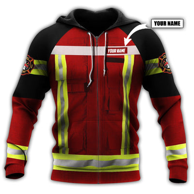 Zip Hoodie / S Firefighter Hoodie For Men And Women Personalized - Hoodie - Owls Matrix LTD