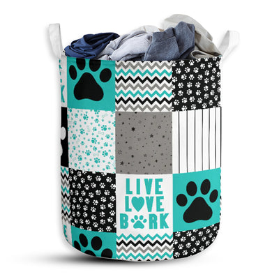 Dog Paw Live Love Bank - Laundry Basket - Owls Matrix LTD