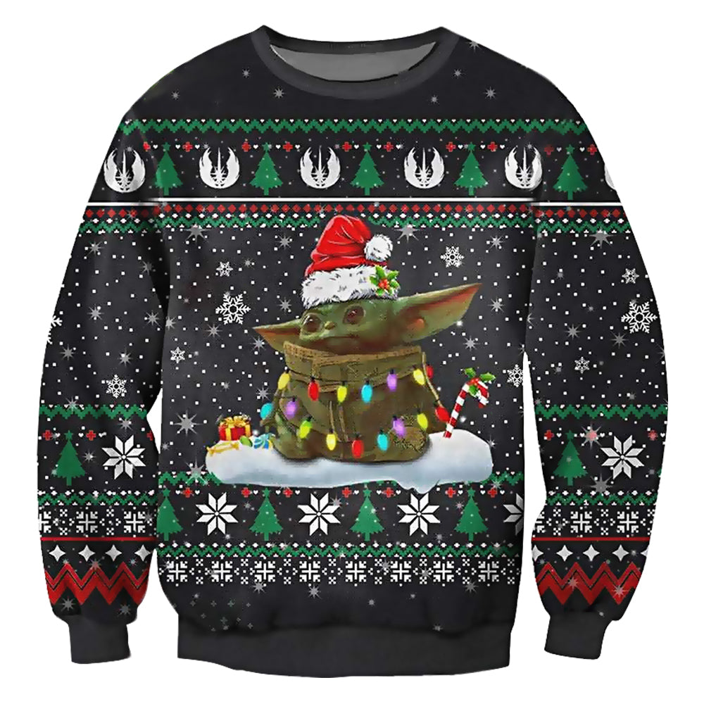 Christmas Star Wars Cute Baby Yoda Star Wars Xmas Gift - Sweater - Ugly Christmas Sweaters