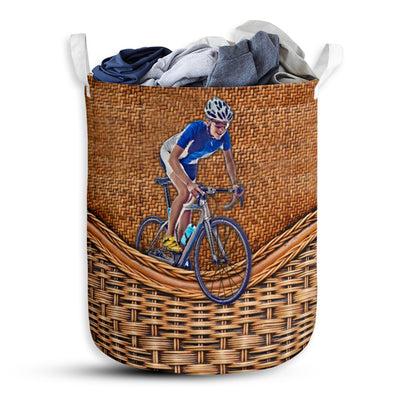 Cycling Rattan Teaxture Style - Laundry Basket - Owls Matrix LTD