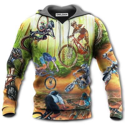Unisex Hoodie / S Cycling I Would Rather Be On The Trails - Hoodie - Owls Matrix LTD