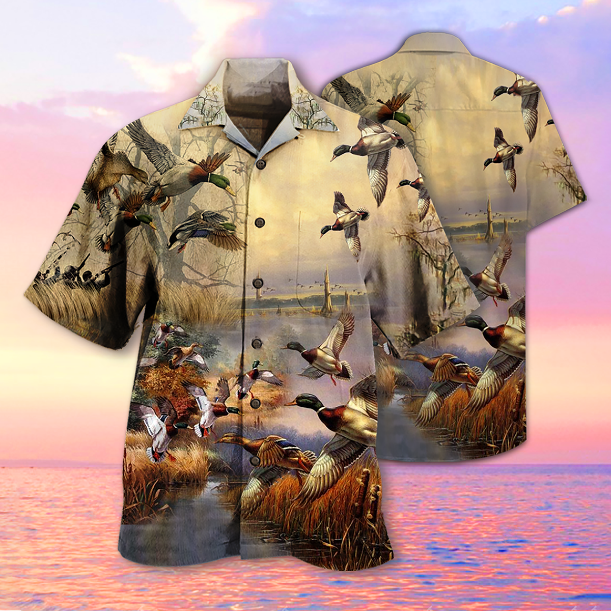 Duck Amazing Vintage Wild Duck - Hawaiian Shirt - Owls Matrix LTD