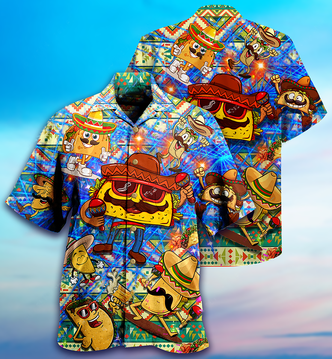 Food Let's Taco Bout How Awesome You Are Funny - Hawaiian Shirt - Owls Matrix LTD