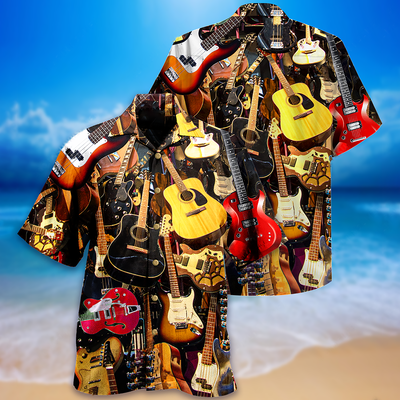 Guitar Music You Can Have Guitar - Hawaiian Shirt - Owls Matrix LTD