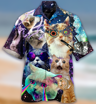 Cat The Battle Flying Cat - Hawaiian Shirt - Owls Matrix LTD