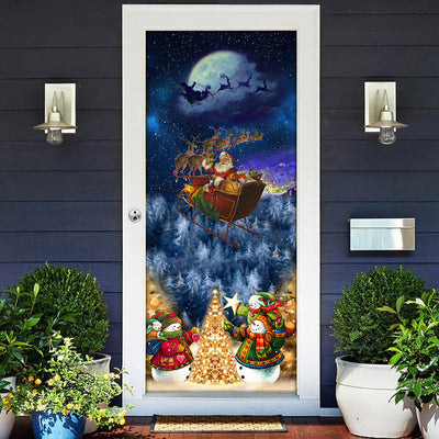 Christmas Family In Love - Door Cover - Owls Matrix LTD