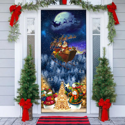 Christmas Family In Love - Door Cover - Owls Matrix LTD