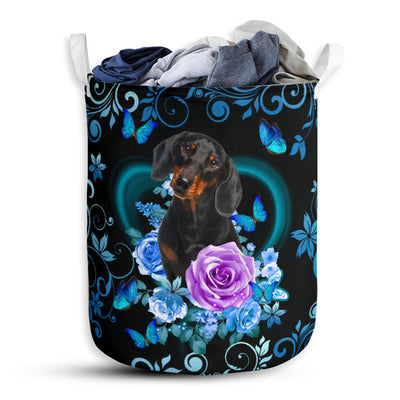 Dachshund Wholesale Roses - Laundry Basket - Owls Matrix LTD